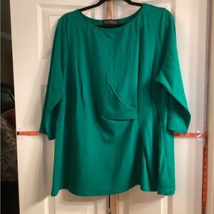 Eloquii Vibrant Green Blouse